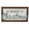 Northlight 18" Merry Christmas Framed Wood and Metal Wall Decoration